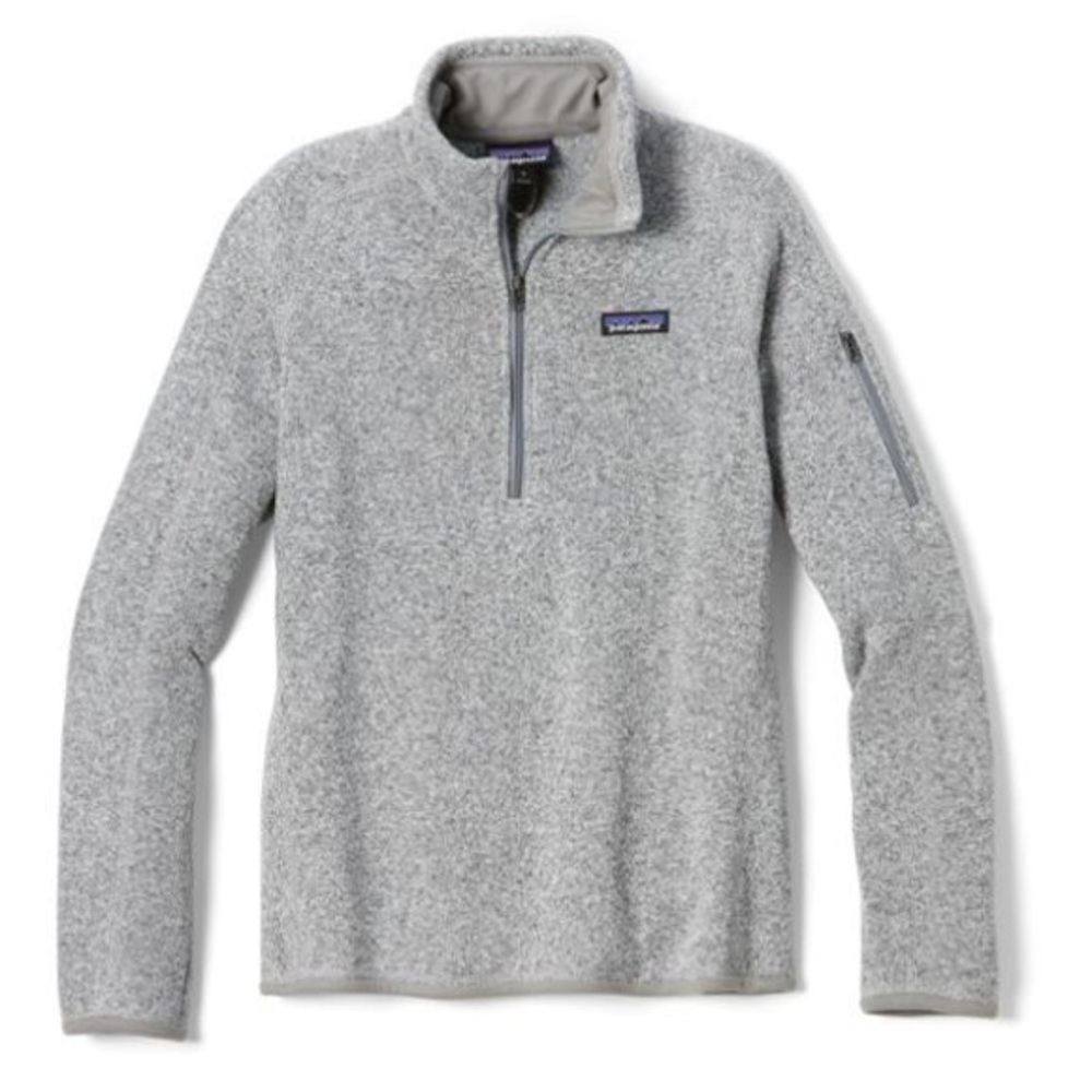 Patagonia Better Sweater Quarter Zip Pullover Birch White